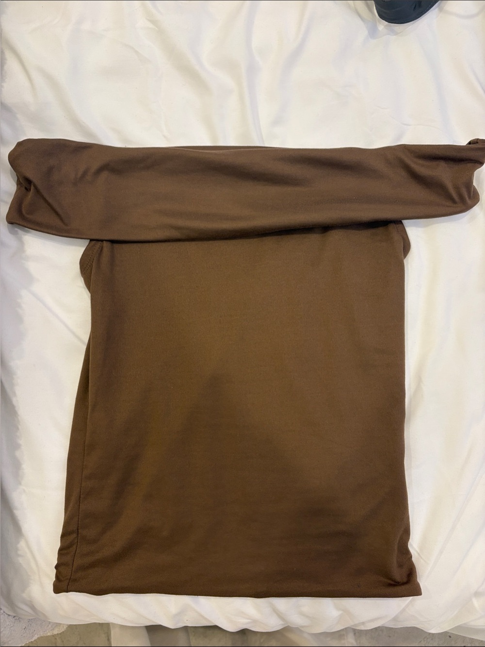 Off-Shoulder Brown Top